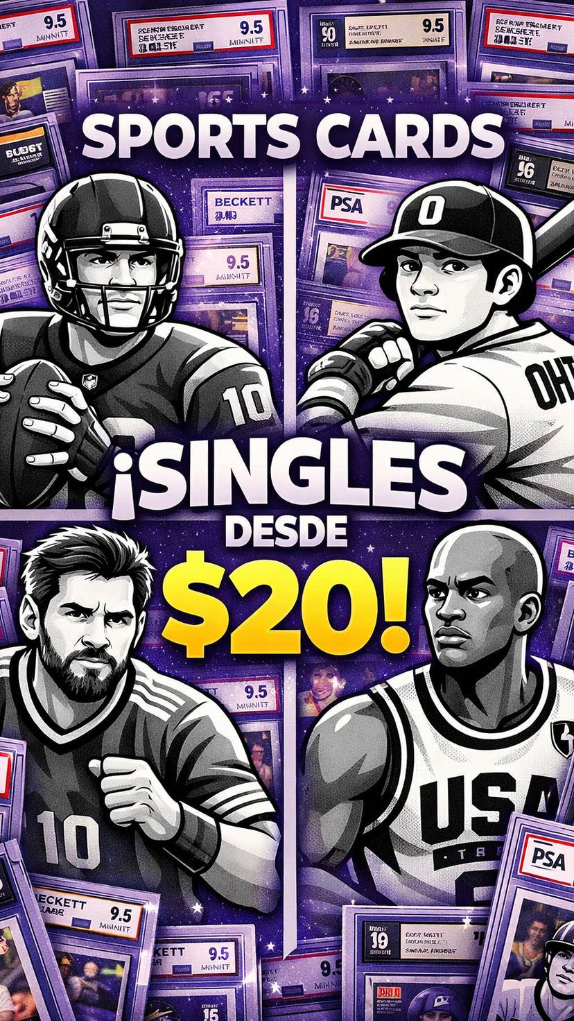 🔥¡Singles desde $20! 🚨 NBA, NFL, Inserts, Rookies, Numeradas