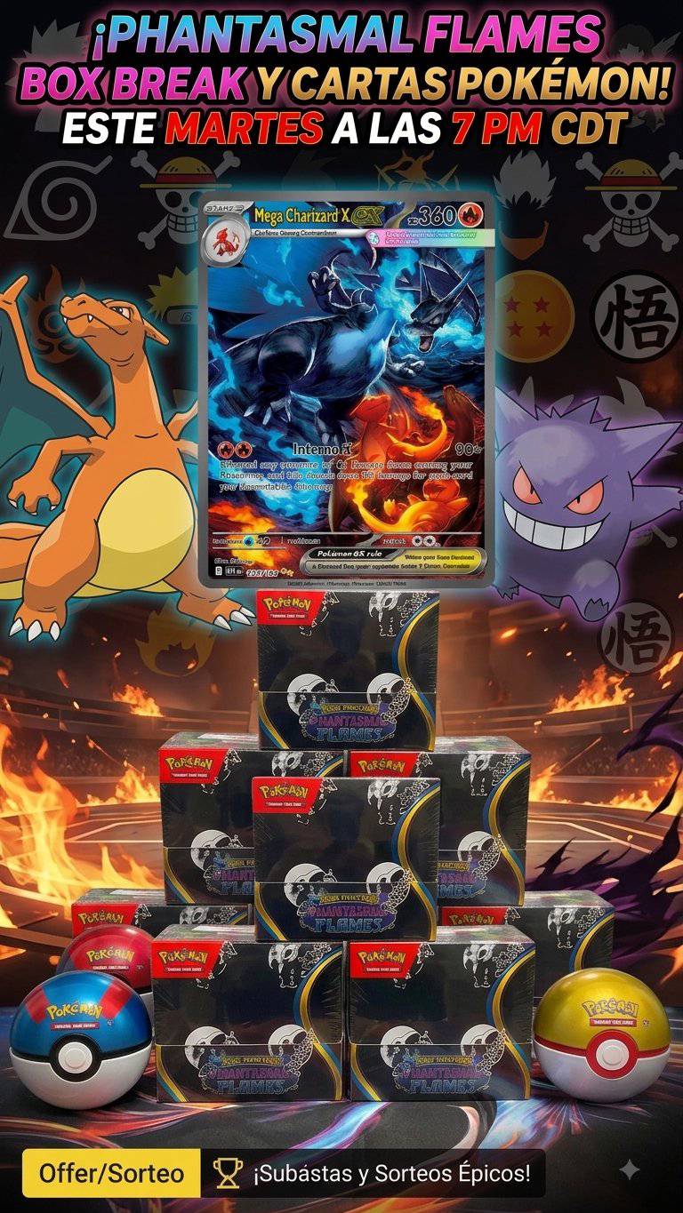 🔥PHANTASMAL FLAMES LIVE | Box Break + Subastas 🎁