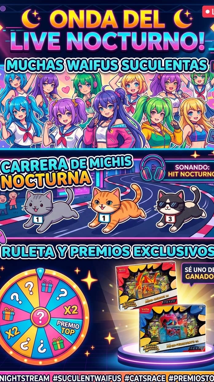 ¡Waifus nocturnas!