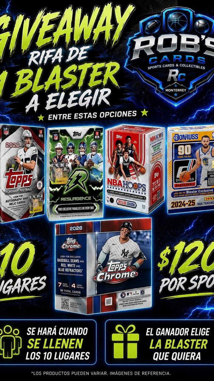 RIFAS DE $120 PESOS PARA UNA BLASTER