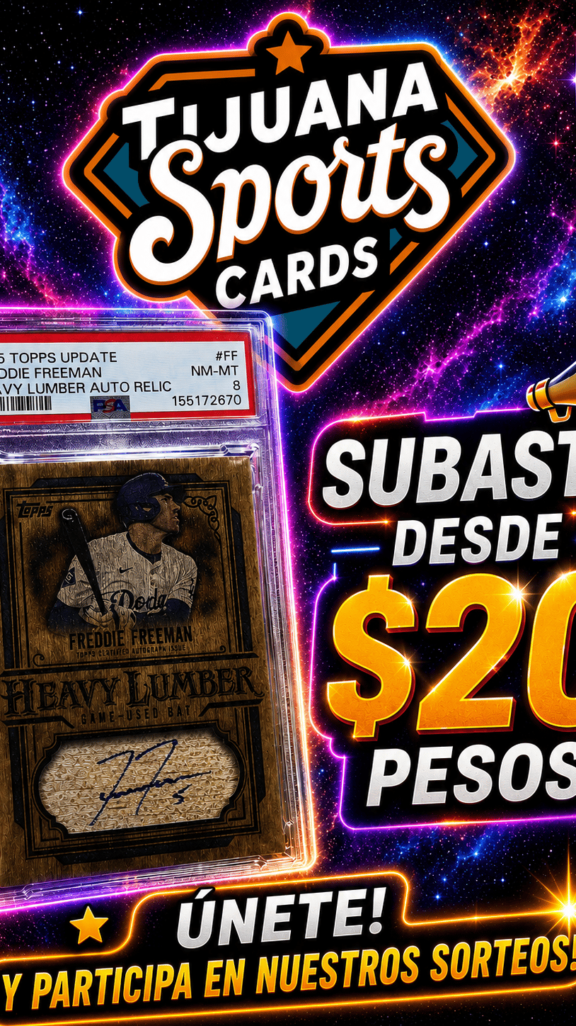 Subasta de singles MLB y más desde $20 pesos