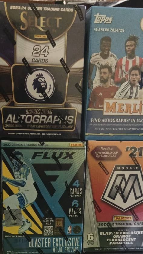 cajas y sobres de todos los deportes