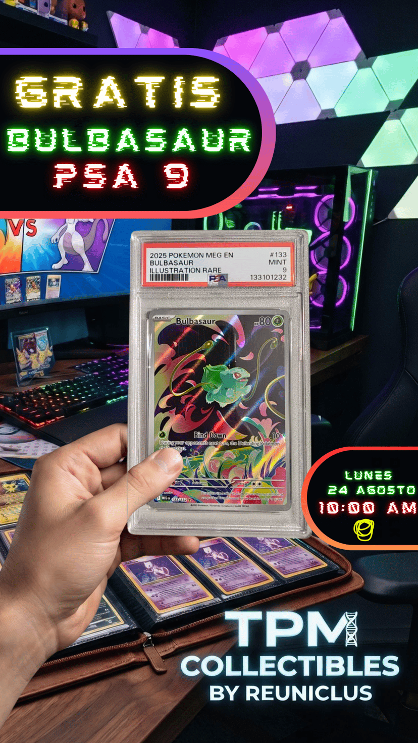 Preventa OP 17 y apertura OP13 🔥 Gratis PSA Bulbasaur 🔥