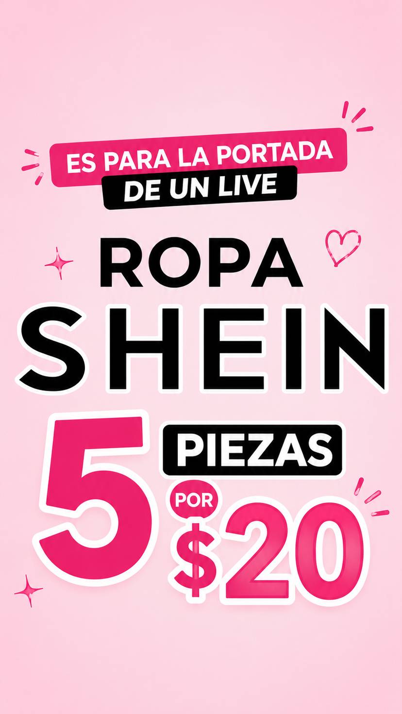 Shein 5 pzs X $20