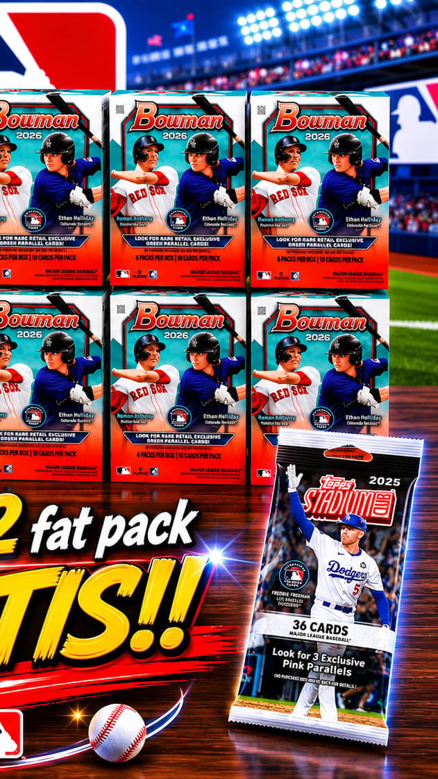 mlb sobres y cajas