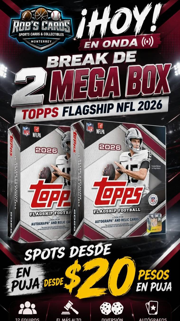 Spots desde $20 pesos Topps Flagship