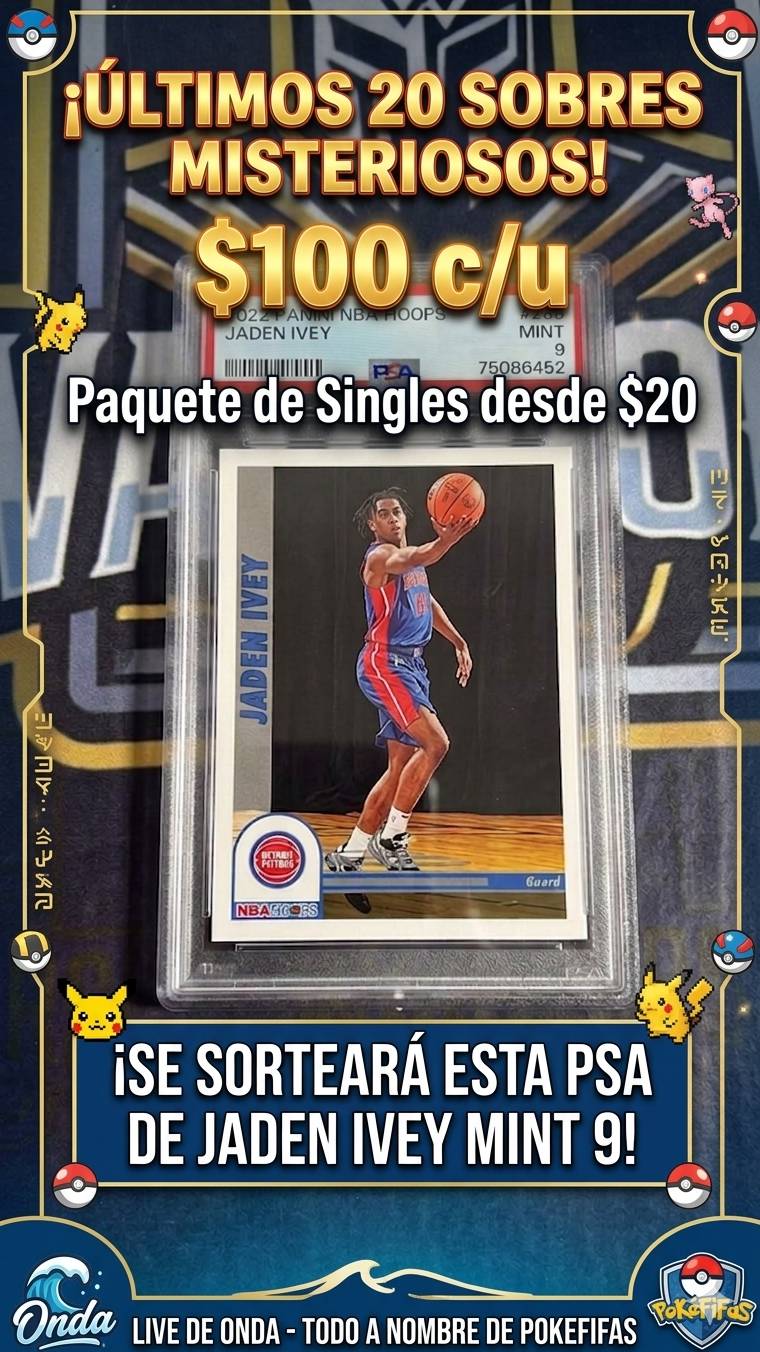 Últimos 20 sobres