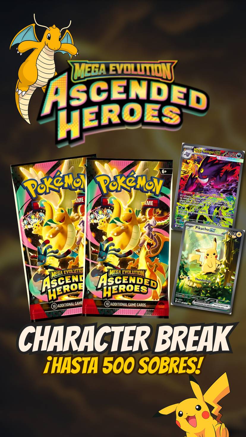 🪽 HASTA 500 SOBRES DE ASCENDED HEROES 🪽 ⚡️ CHARACTER BREAK ⚡️ 