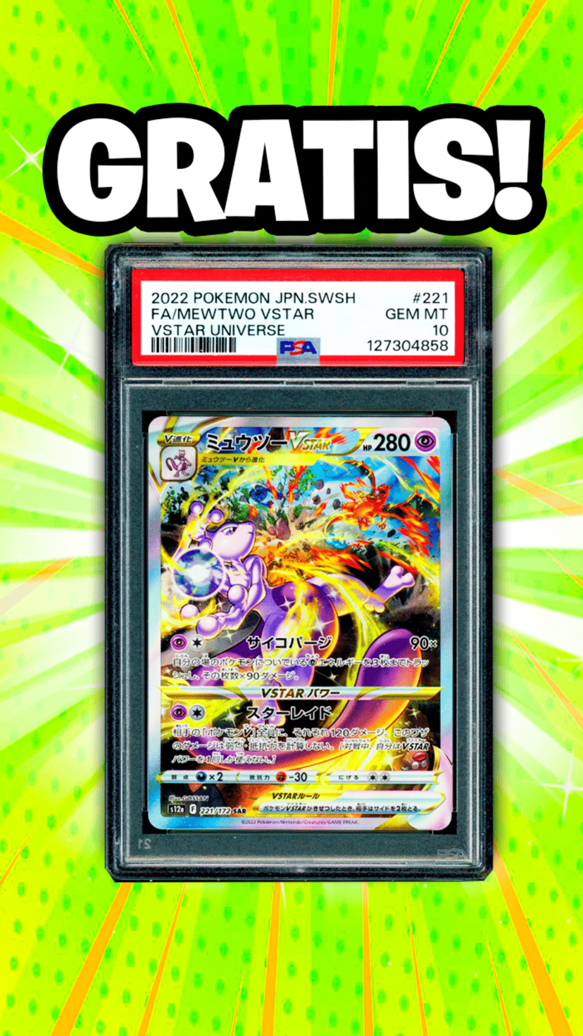 Mewtwo Vstar PSA 10 Gratis + Prismatic Break 
