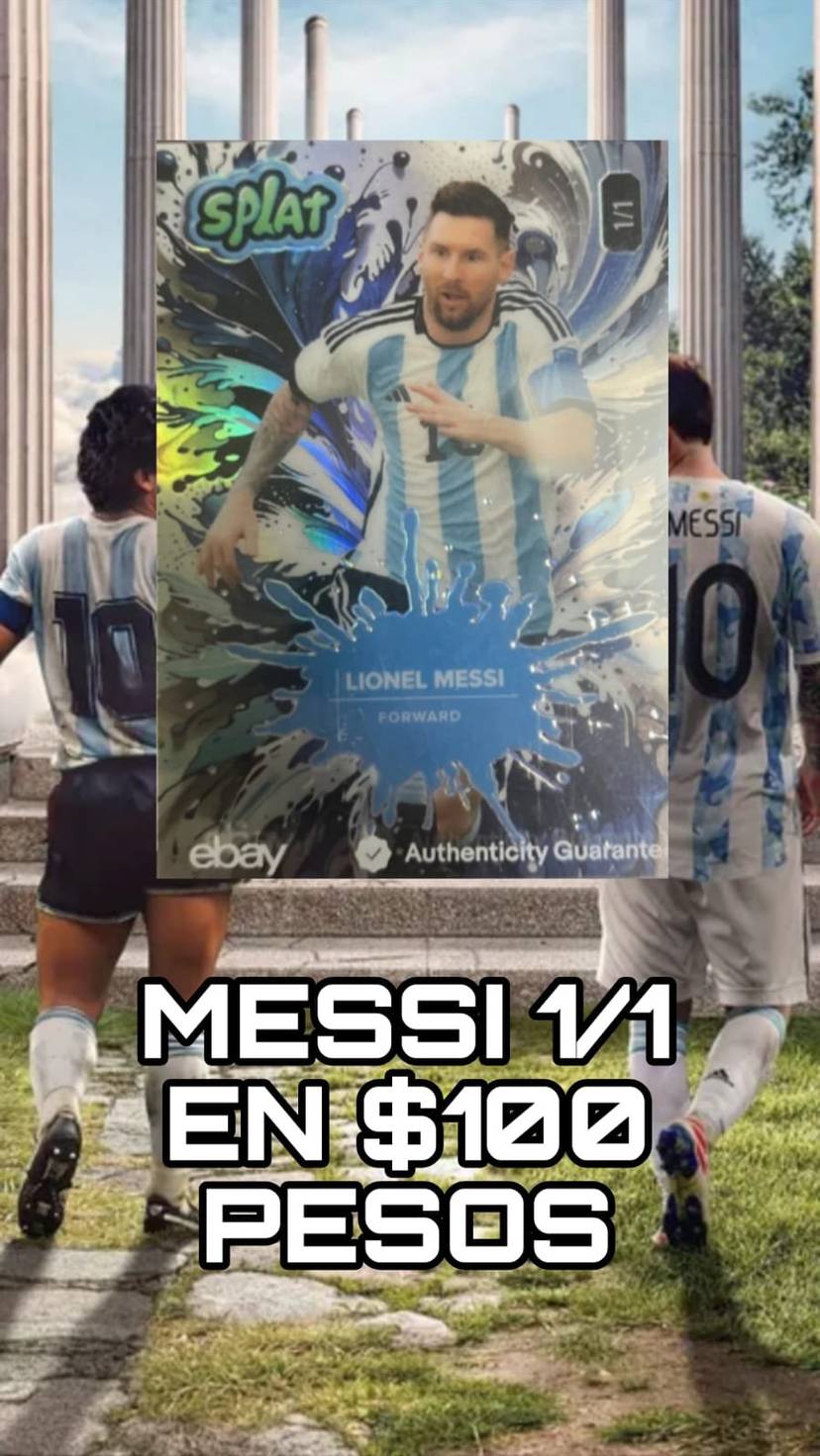 MESSI 1/1 EN $100 PESOS