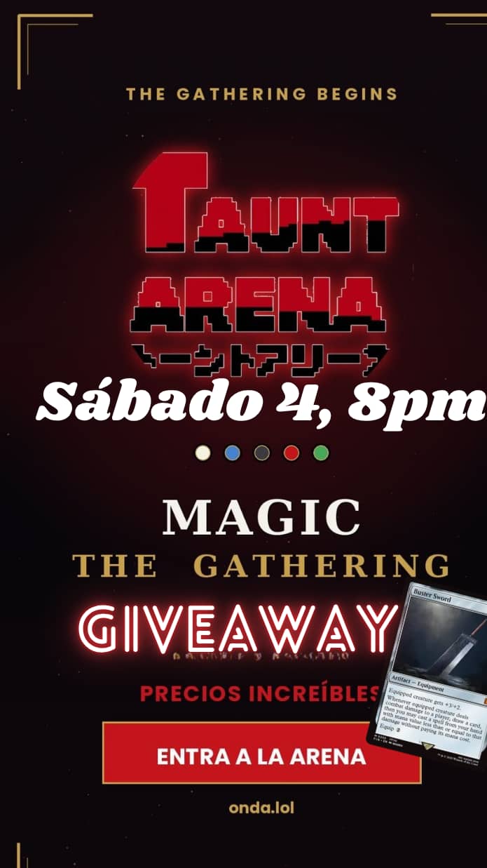 Tremendas subastas de MTG con giveaway de buster sword!!
