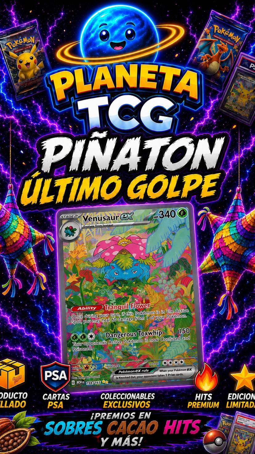 Piñaton Venusaur último Golpe