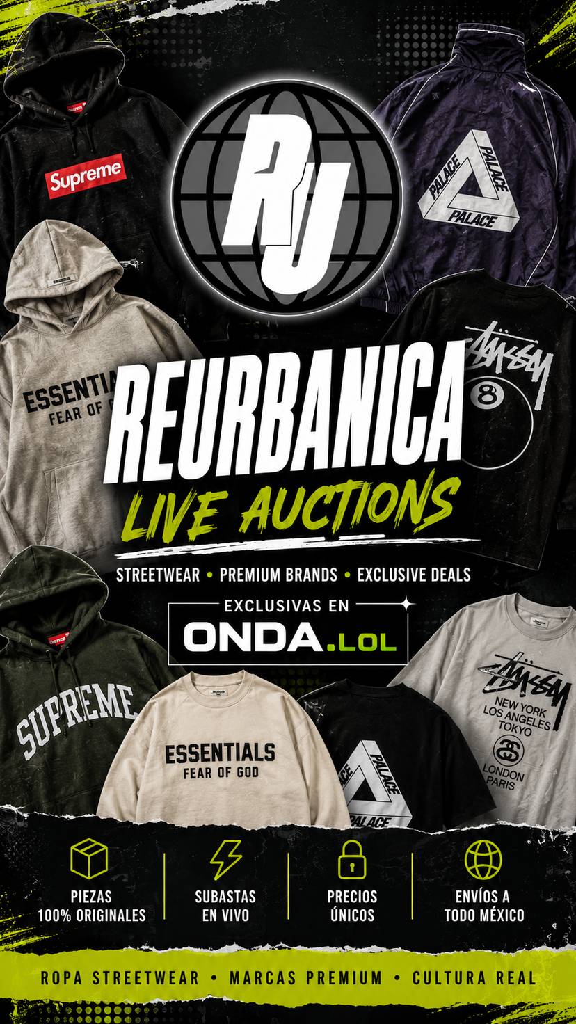 🔥 SUBASTAS EN VIVO | SUPREME • STÜSSY • PALACE • ESSENTIALS + MÁS