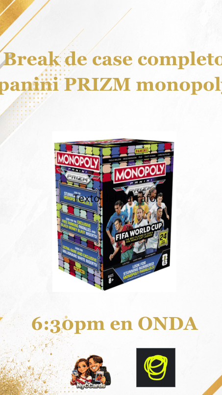 CASE BREAK PANINI PRIZM MONOPOLY