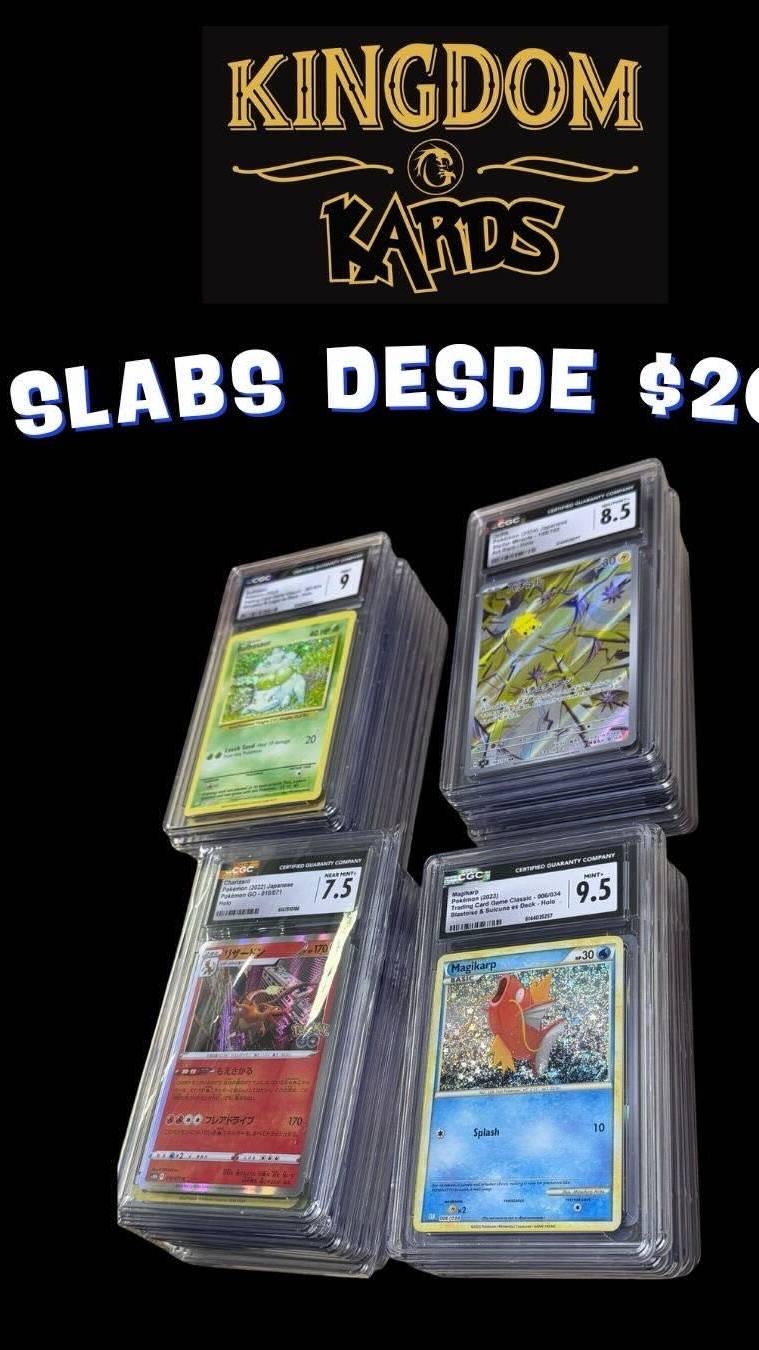 Puro Slab desde $200 y sobres de mega dream ex