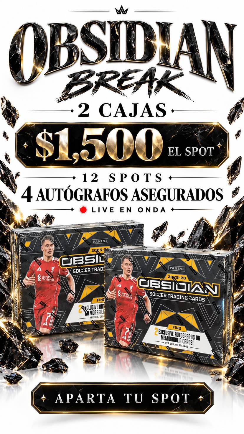 BREAK OBSIDIAN  ⚫ 2 CAJAS | 4 AUTOS ASEGURADOS | solo 12 SPOTS