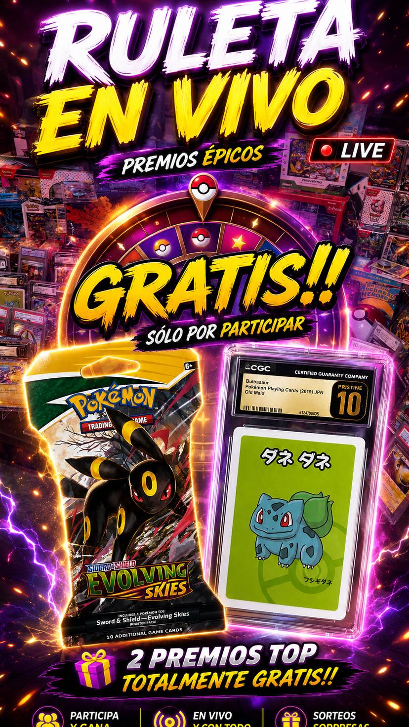 EVOLVING SKIES Y SLABS GRATIS 🔥 y RULETA LEGENDARIA Y MAS
