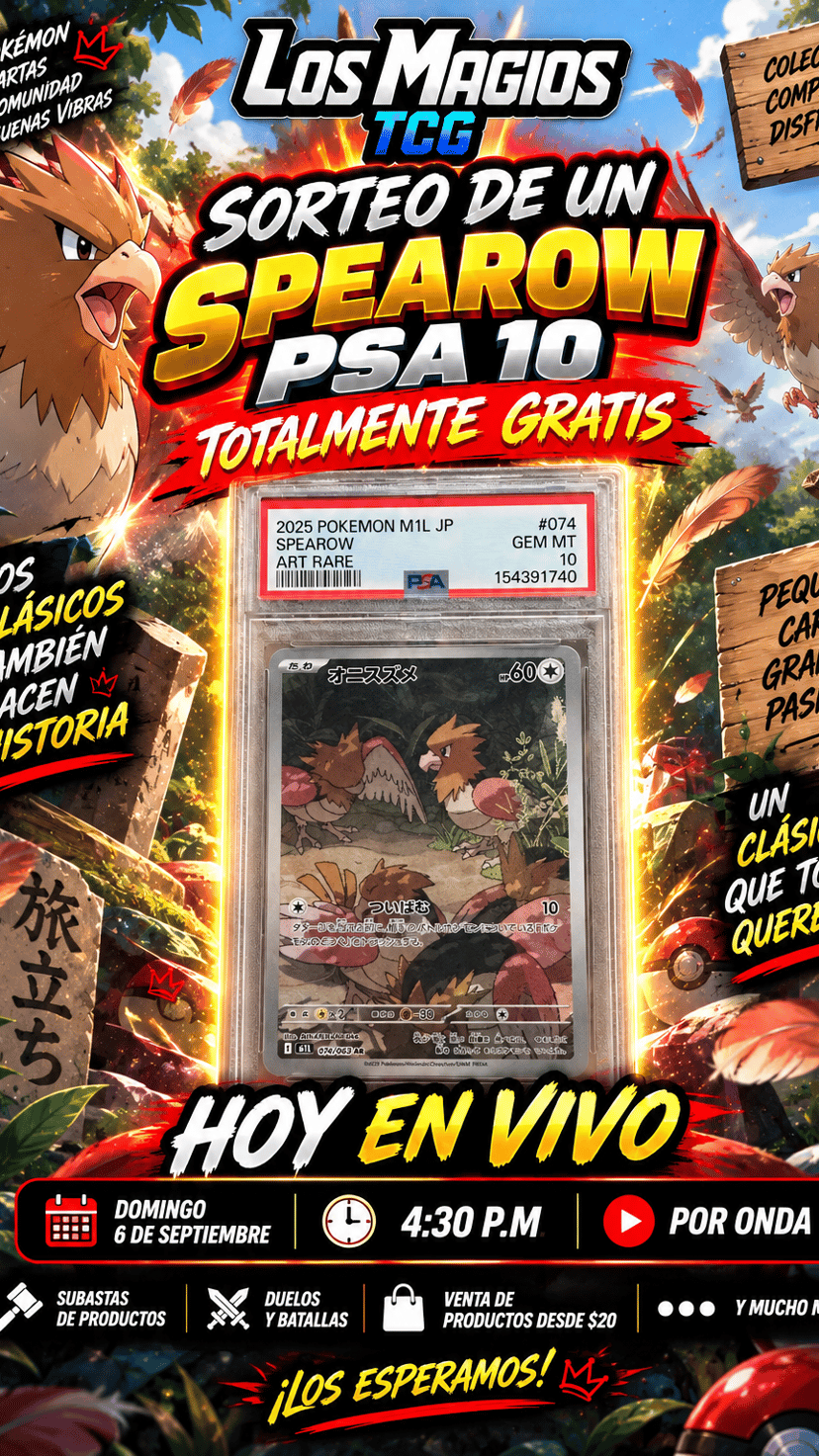 RULETA MÁGICA 50 VUELTAS Y SPEARWO PSA 10🔥🔥🔥