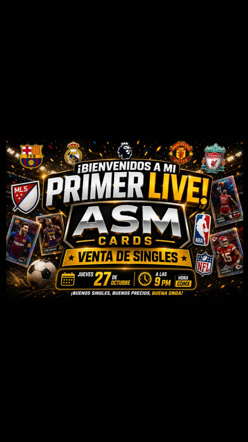 Bienvenidos a mi PRIMER LIVE | Tarjetas deportivas