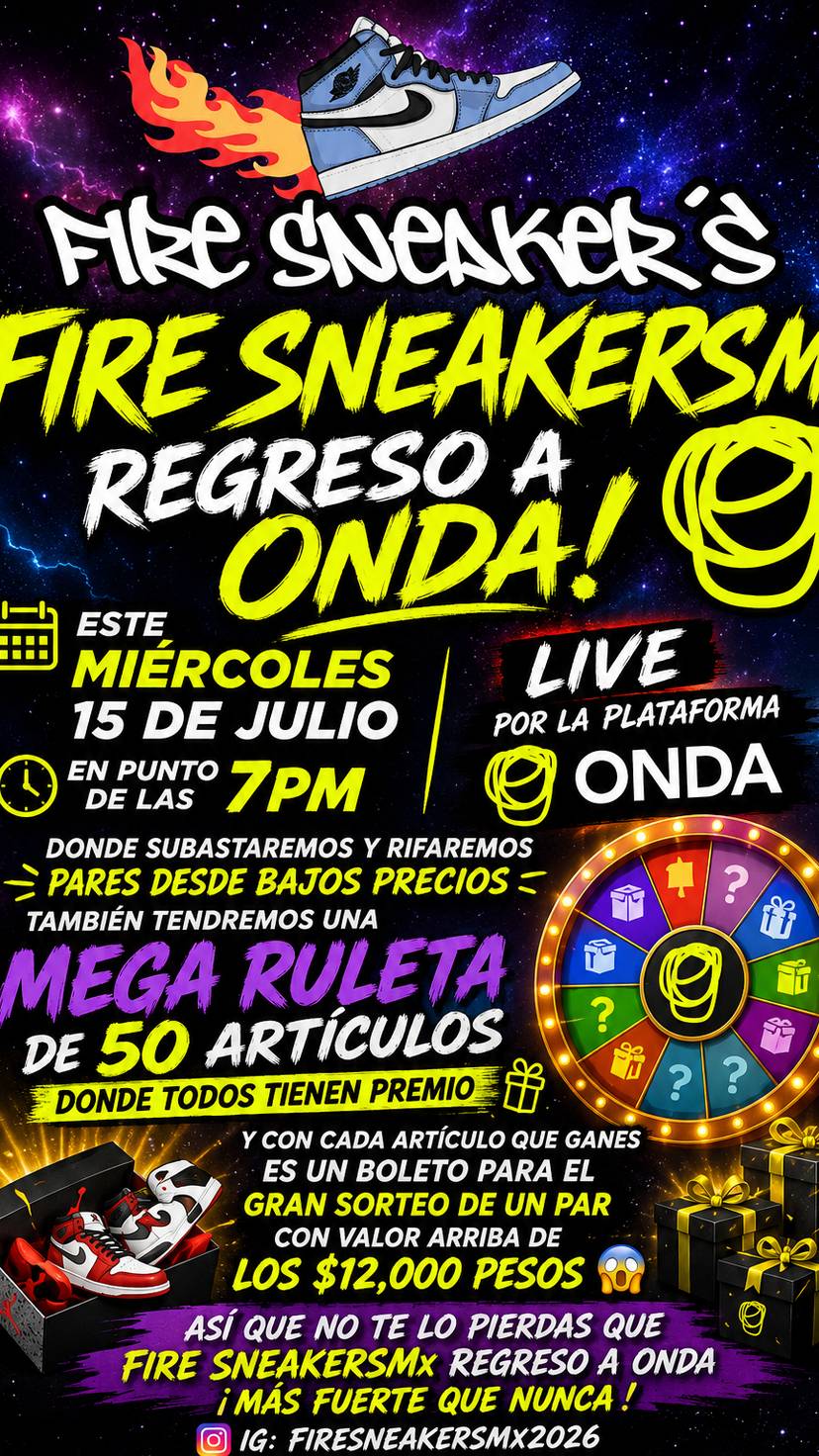 Mega ruleta 🍀FireSneakersMx👟🔥
