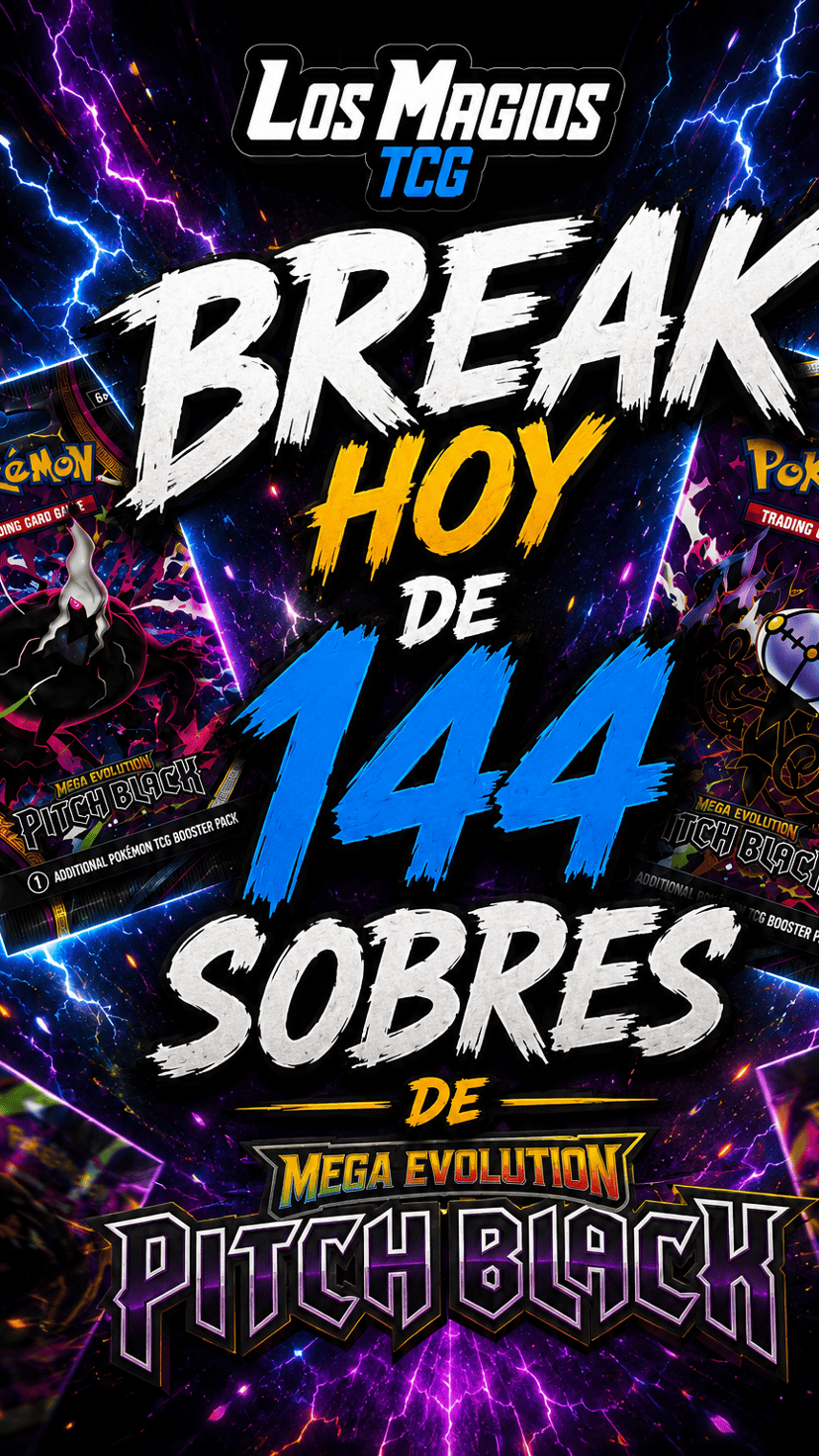 BREAK DE 144 sobres de pitch black y regalos 🔥🔥🔥