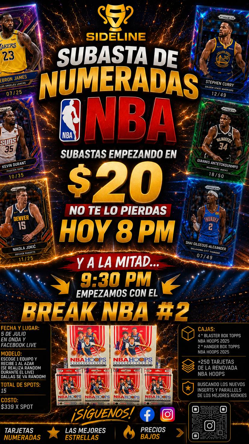 NUMERADAS NBA Y BREAK 🔥‼️