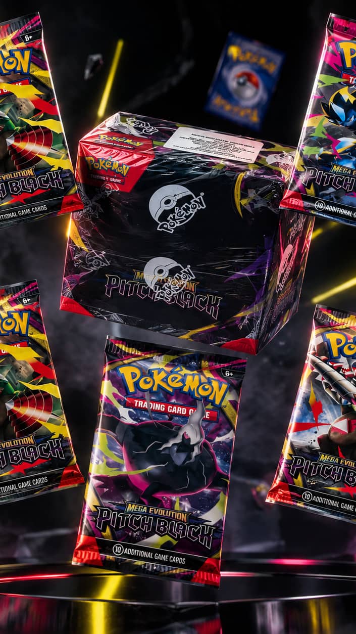 máquina de garra, sobres de pitch black