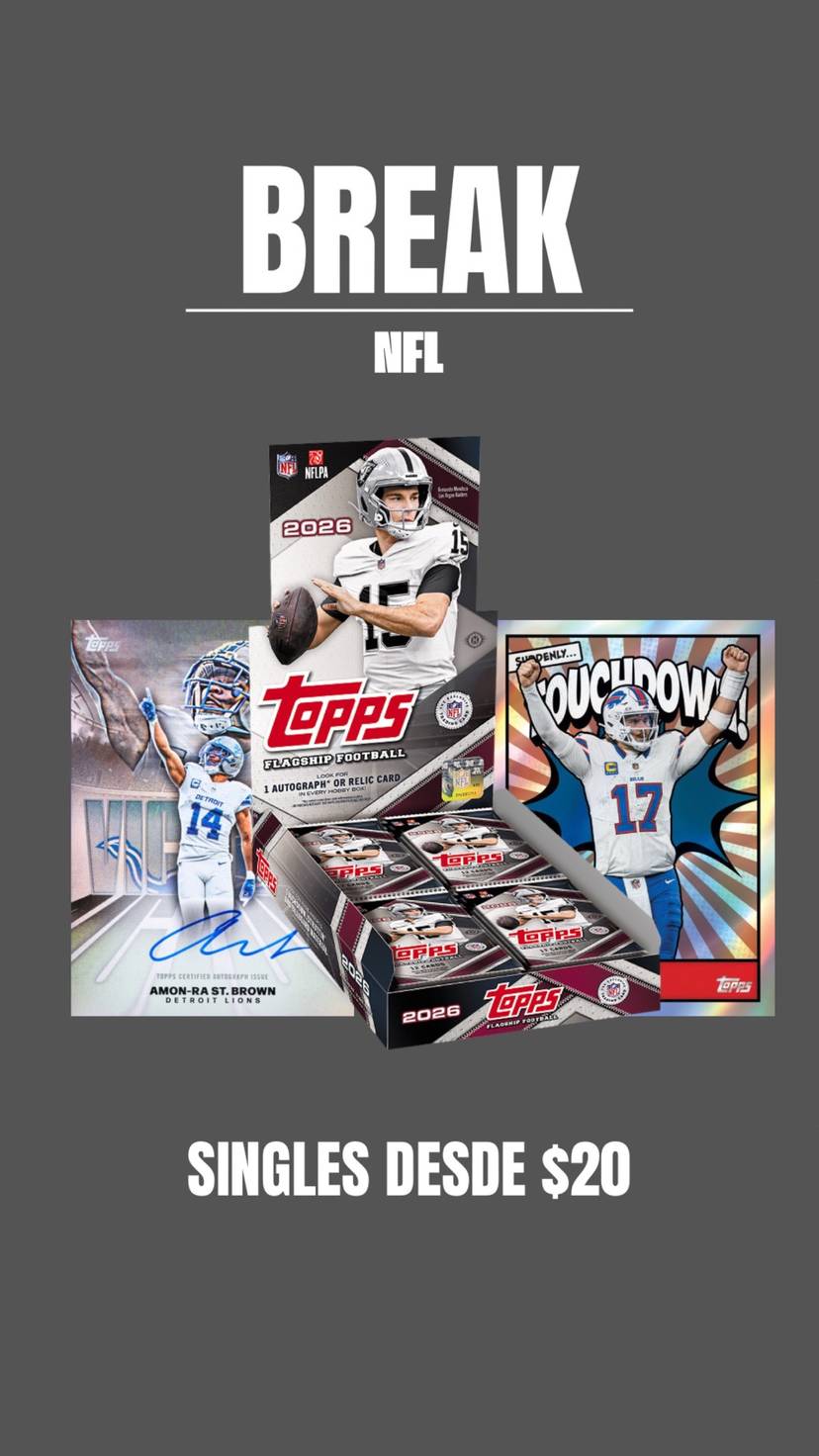 BREAK NFL Y SINGLES DESDE $20