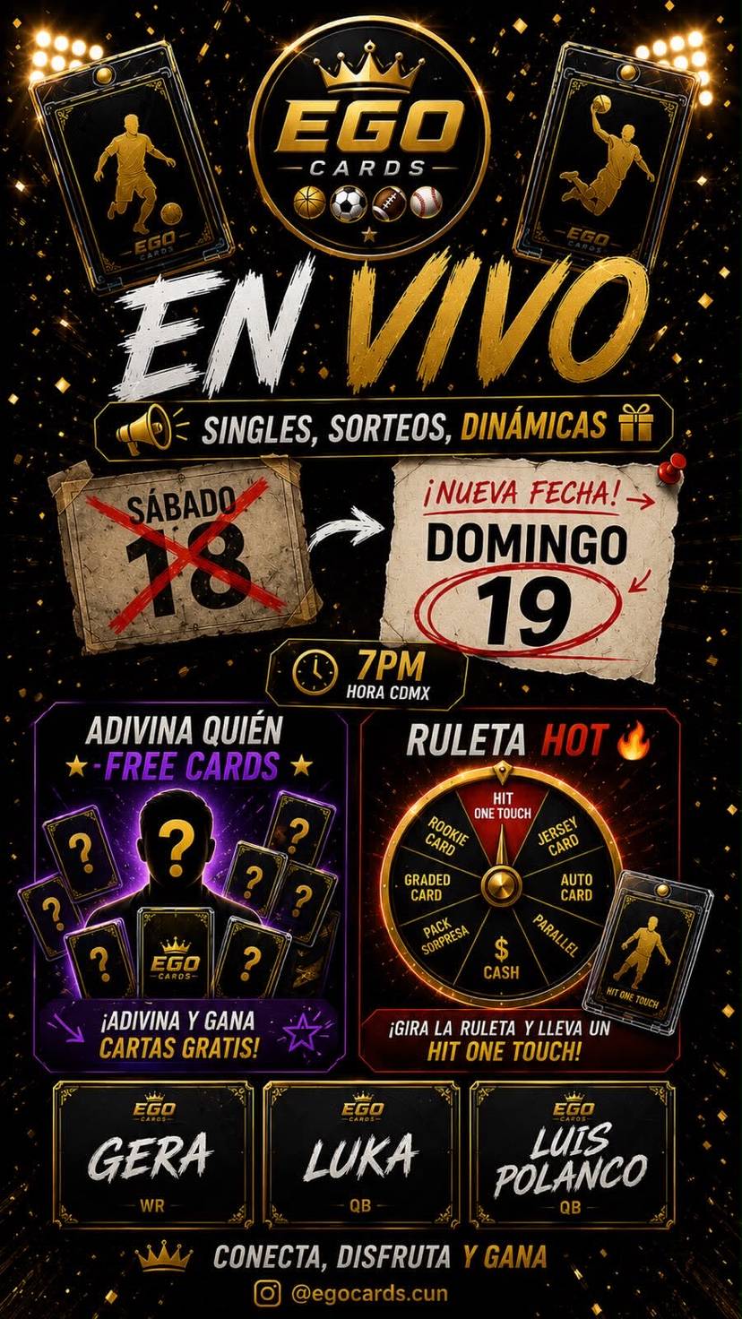 !!! Un Live lleno de sorpresas, singles, ruleta de la casa y nuevas dinámicas !!!