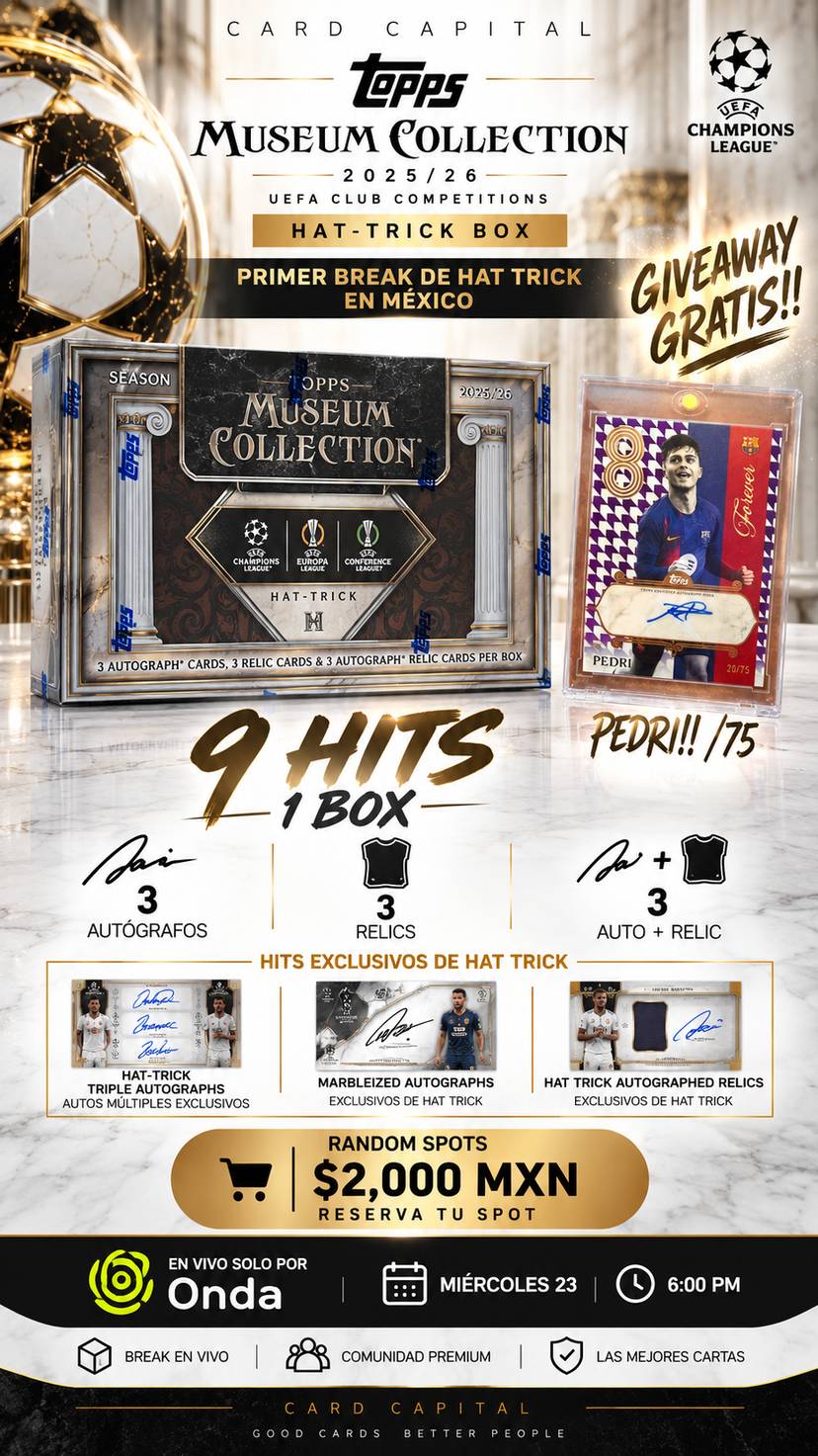 MUSEUM HAT TRICK 🔥 BREAK + Pedri /75 Gratis!!!