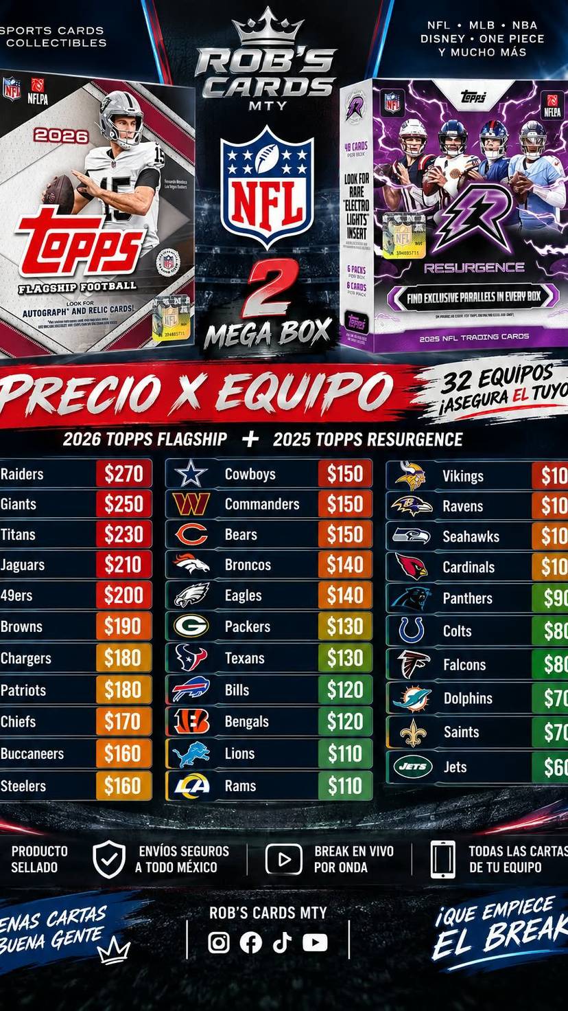 DESDE $60!! 2 MEGABOX 