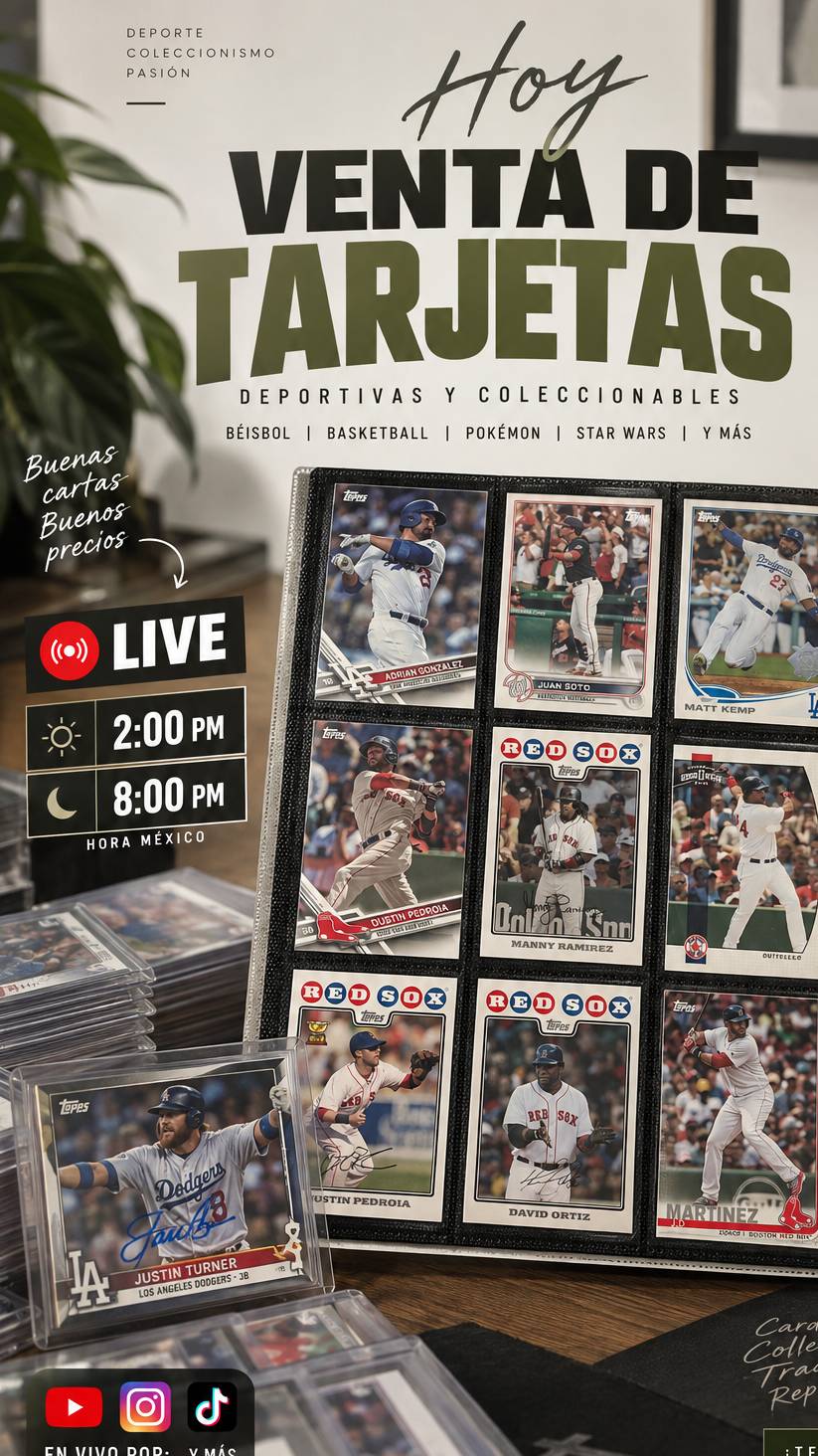 🔥 TARJETAS EN VIVO | BÉISBOL, BASKET, POKÉMON Y MÁS 🃏⚾🏀