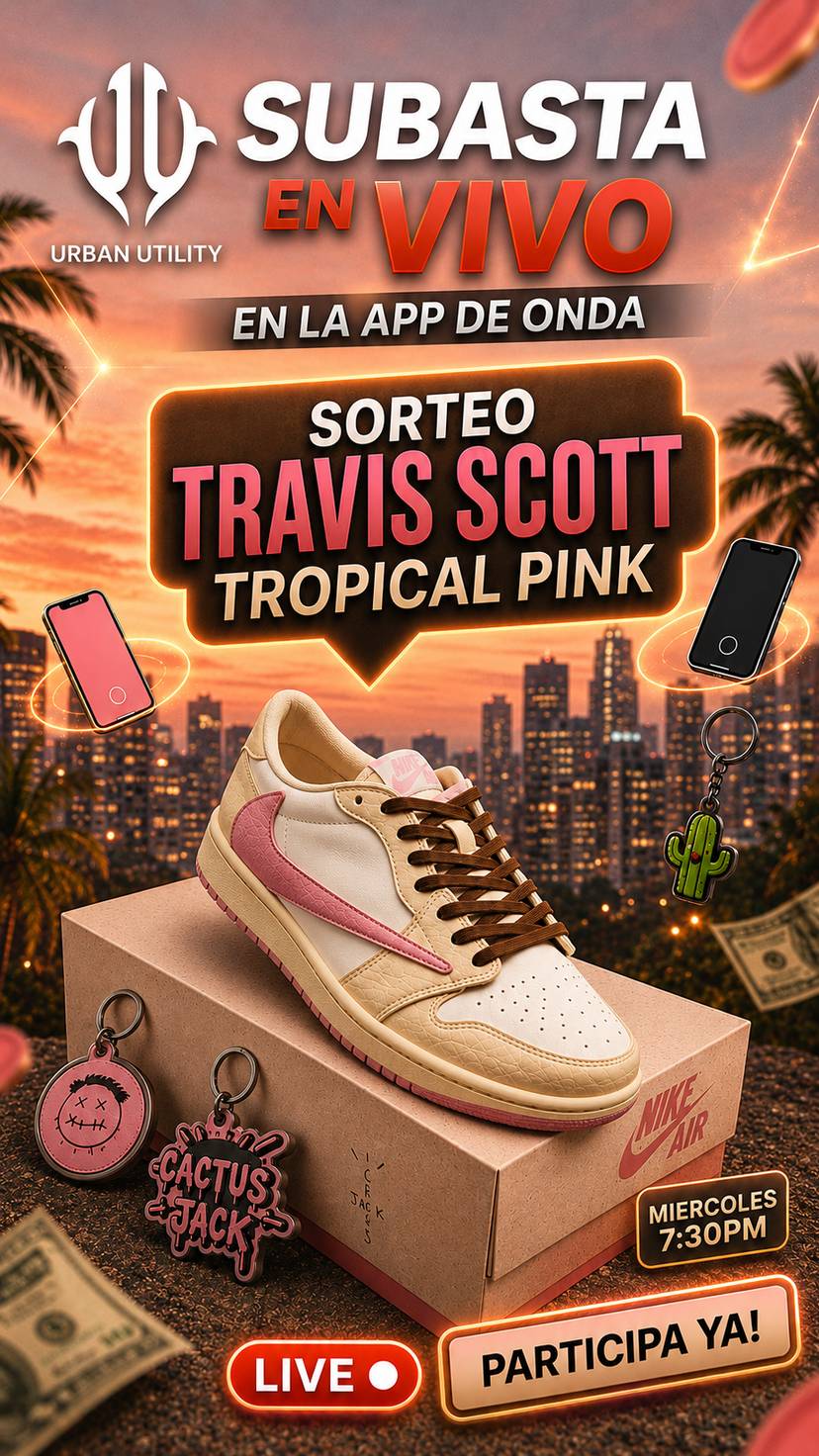 SORTEO TRAVIS SCOTT SHY PINK (Todo desde $20MXN)