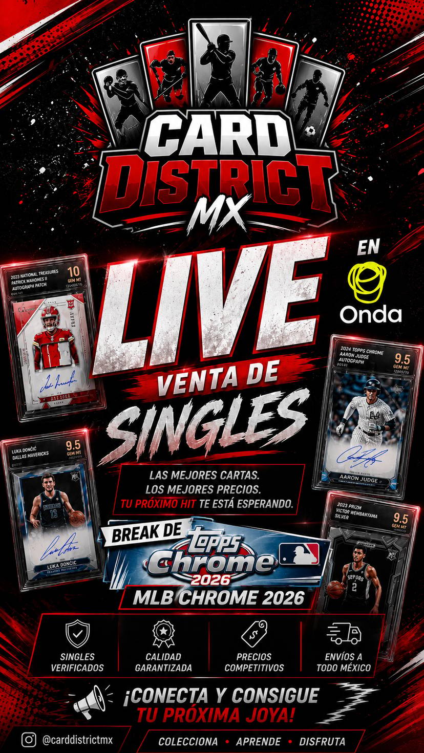🔥BREAK MLB CHROME 2026 + VENTA DE SINGLES | ¡BUSCANDO HITS EN VIVO! 🔥