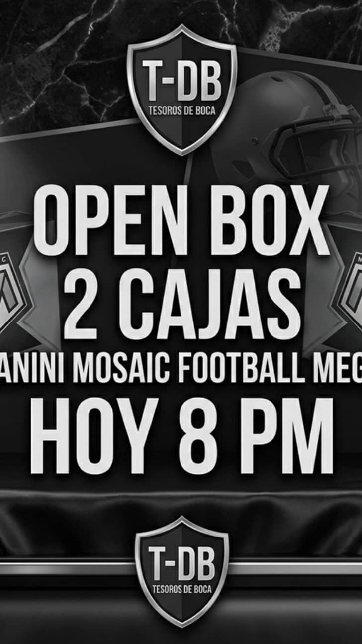 open box panini mosaic football mega
