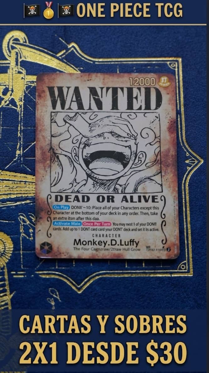 🏴‍☠️🥇🏴‍☠️🥇ONE PIECE TCG 100%