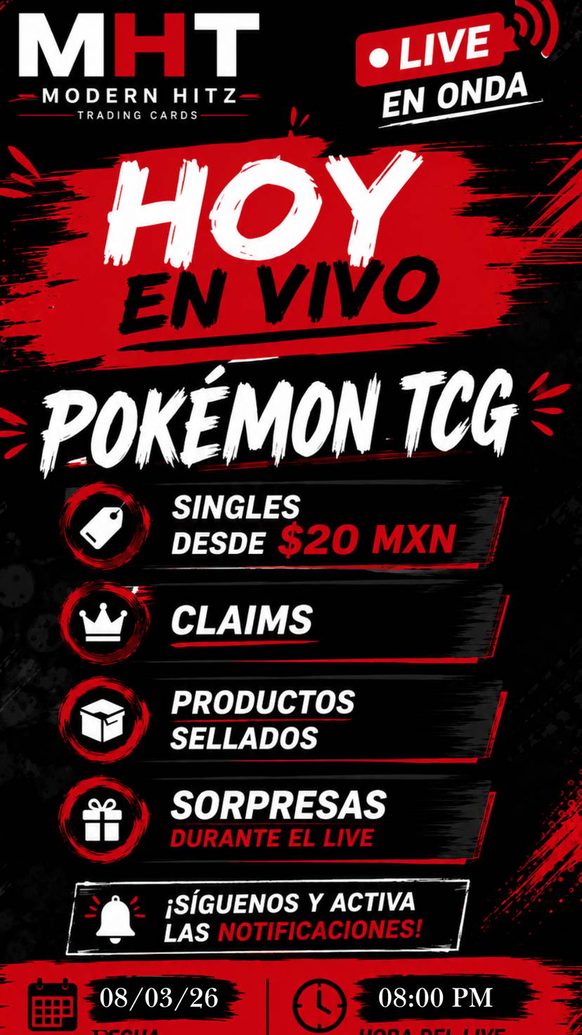 MHT-1st Show-TCG POKEMON-Desde $20 pesos