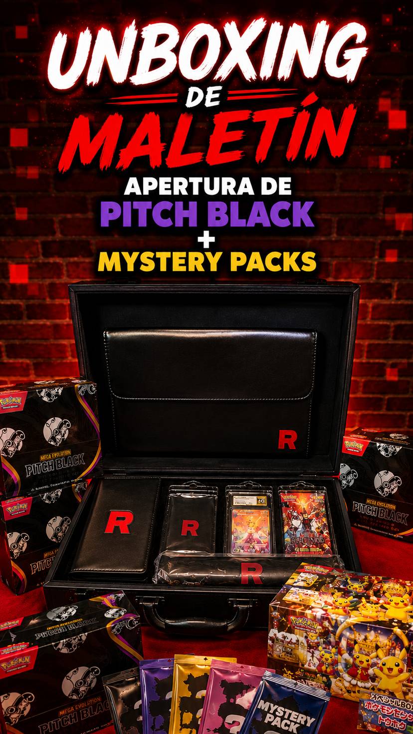 Unboxing maletín + Mystery Packs + Pitch Black