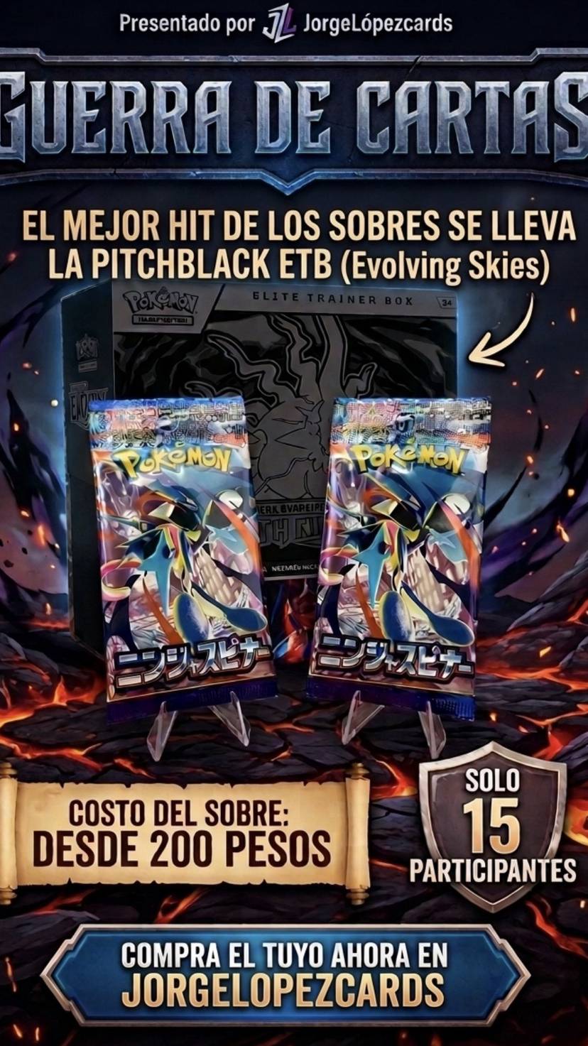 Pokemon guerra de sobres 