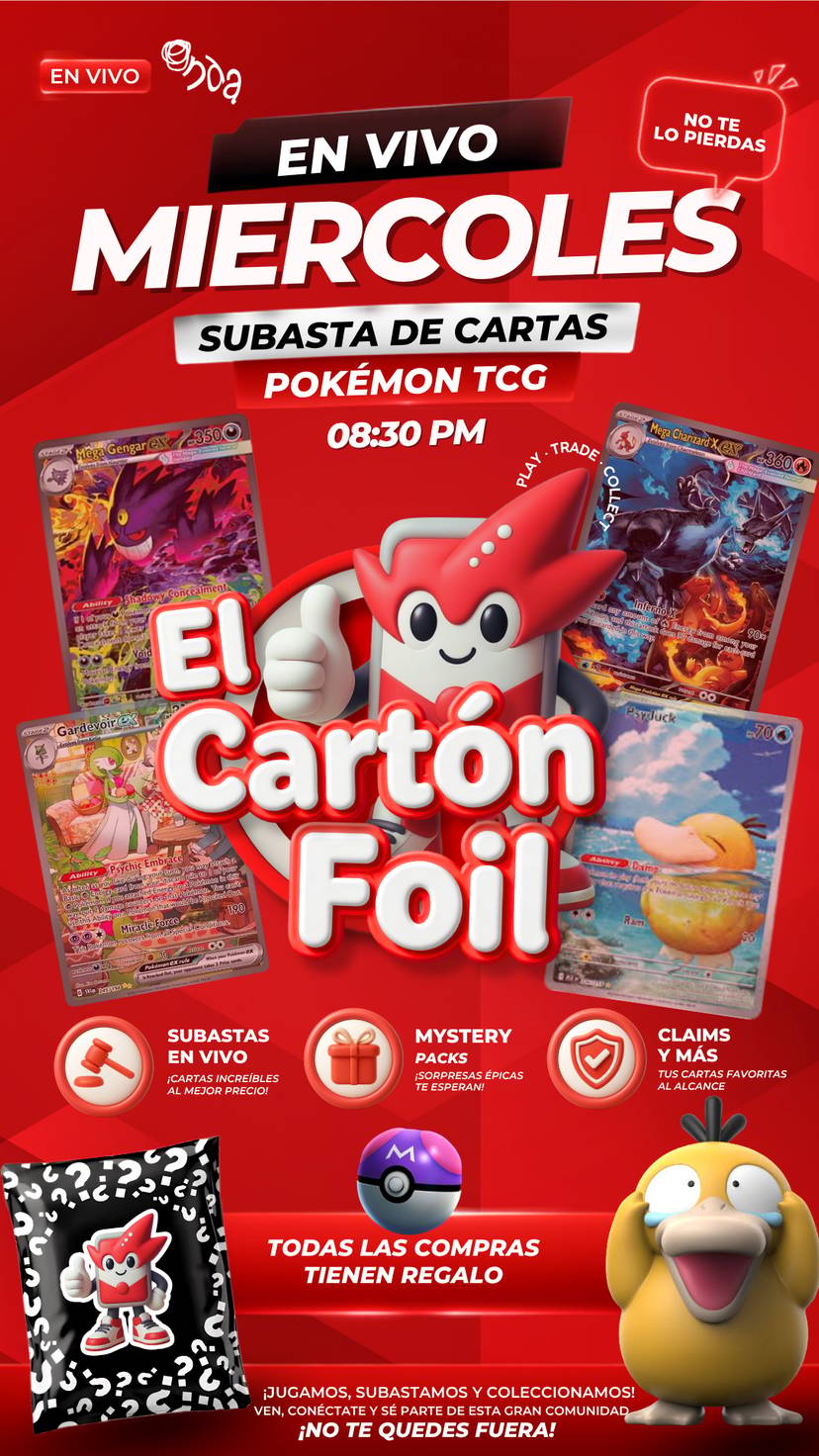 Subastas Pokemon desde $20 pesos
