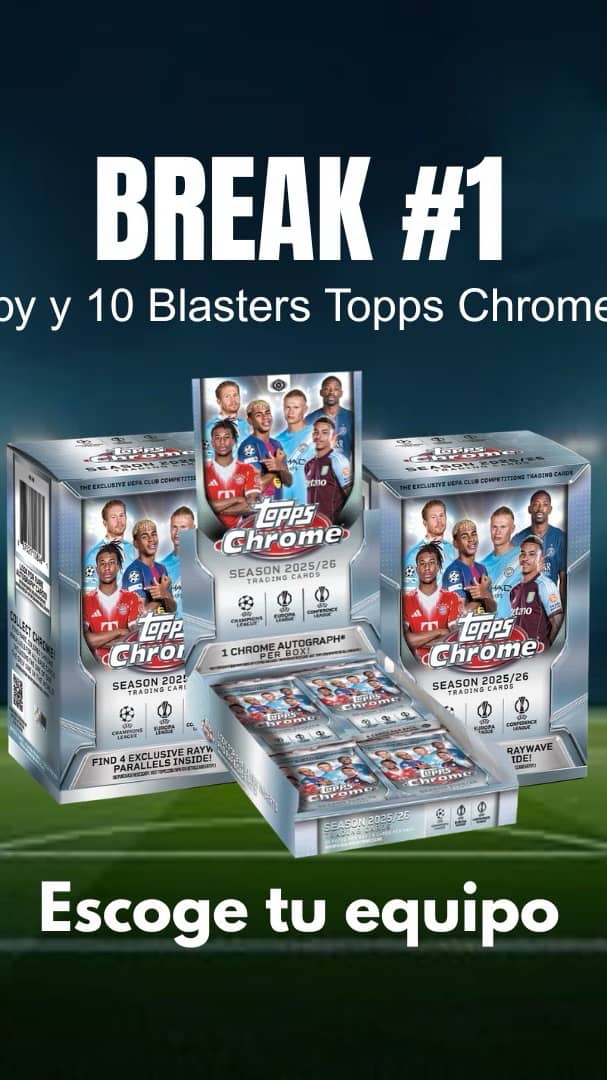 1 hobby, 10 blaster Topps Chrome Ucc