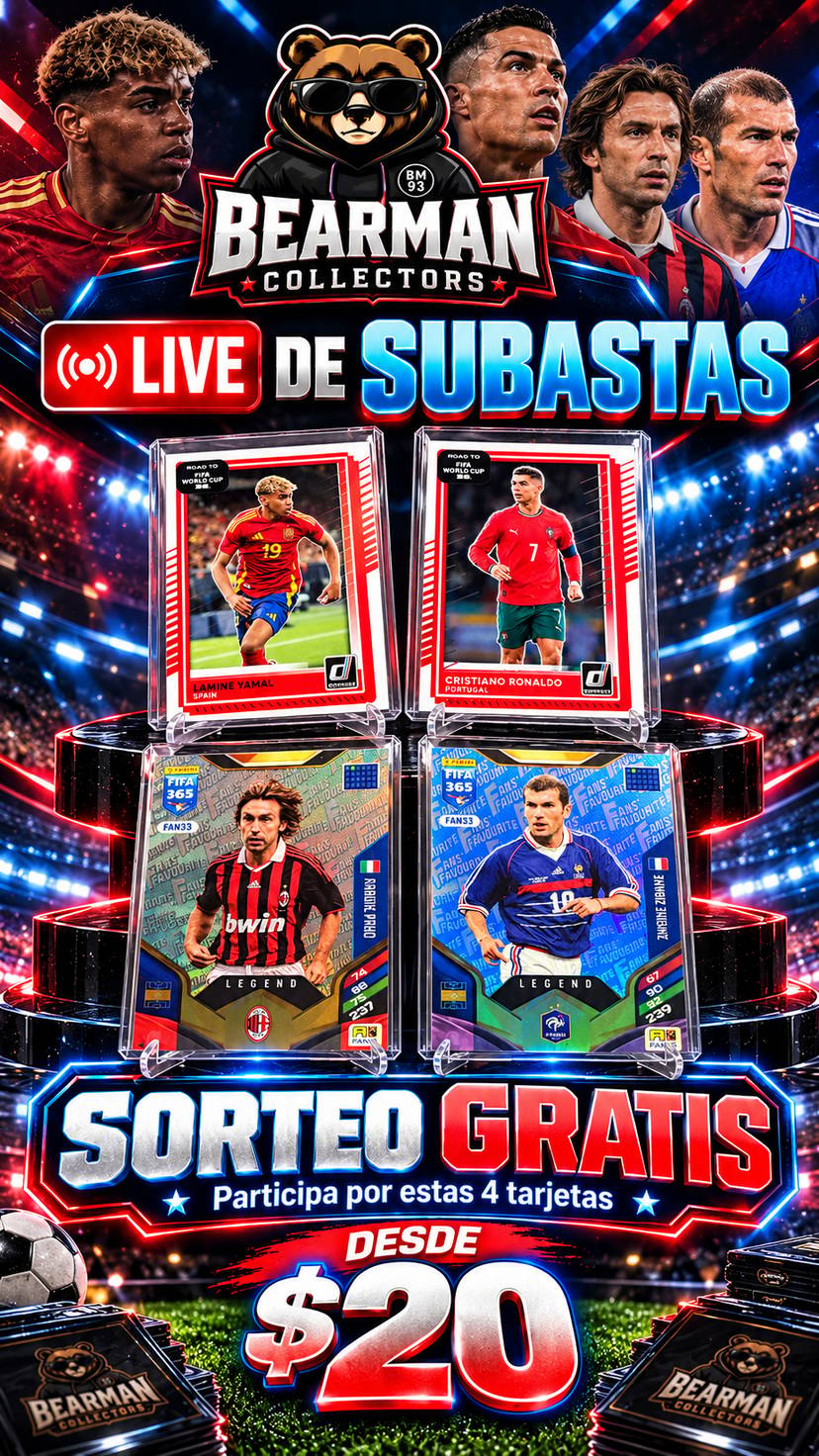 🔥 LIVE BEARMAN | SUBASTAS DESDE $20 + SORTEO GRATIS