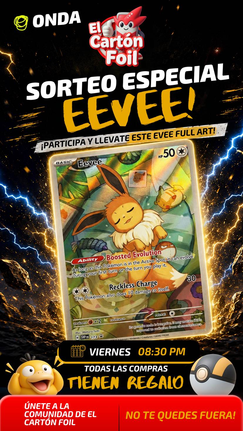 🔥 ¡SUBASTAS DESDE $20 + EEVEE SORTEO! 🦊🎁