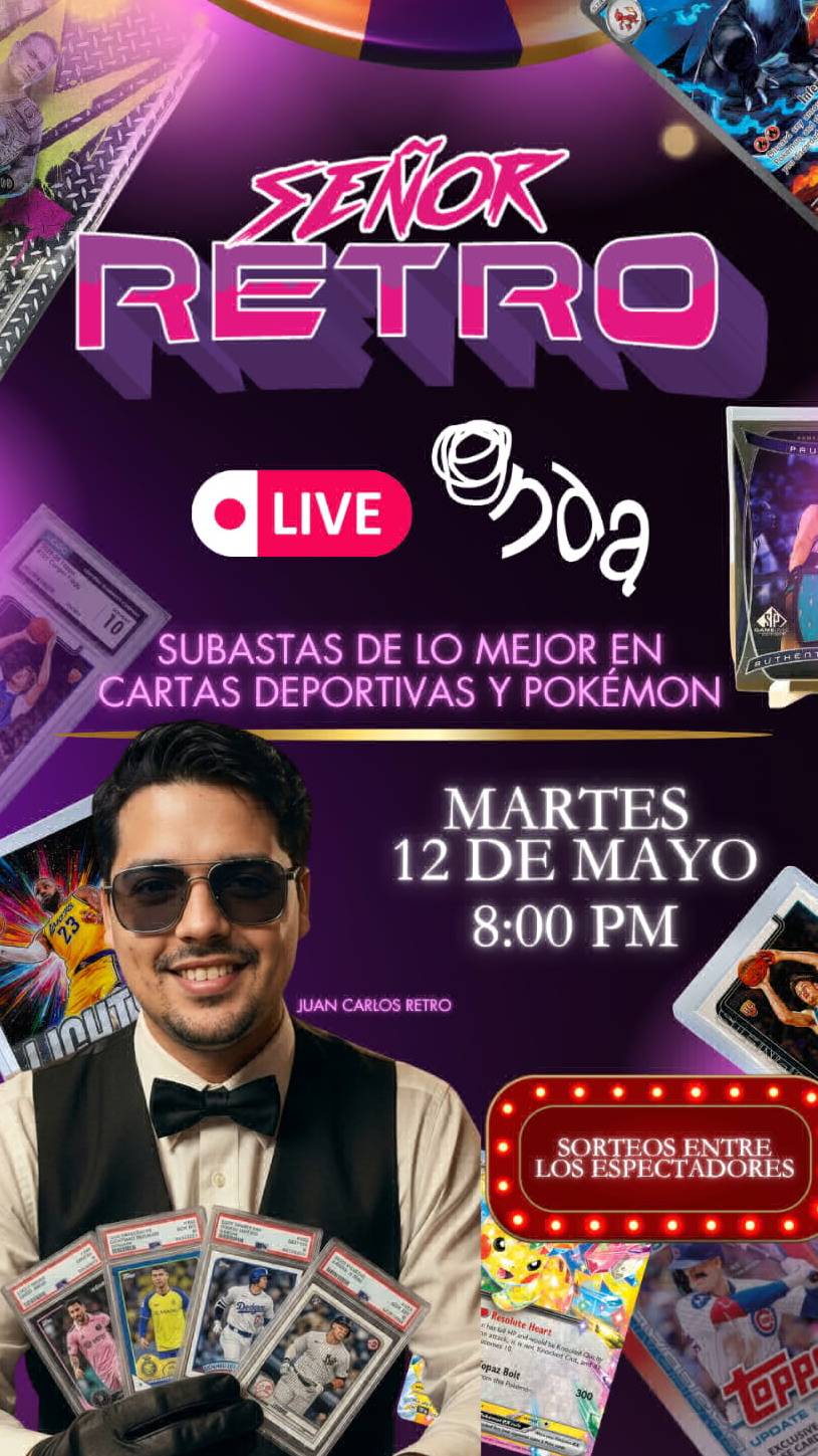 PRIMER LIVE!! SORTEO Y SUBASTAS. SINGLES DESDE $10, PARCHES, PSA, CGC 🔥