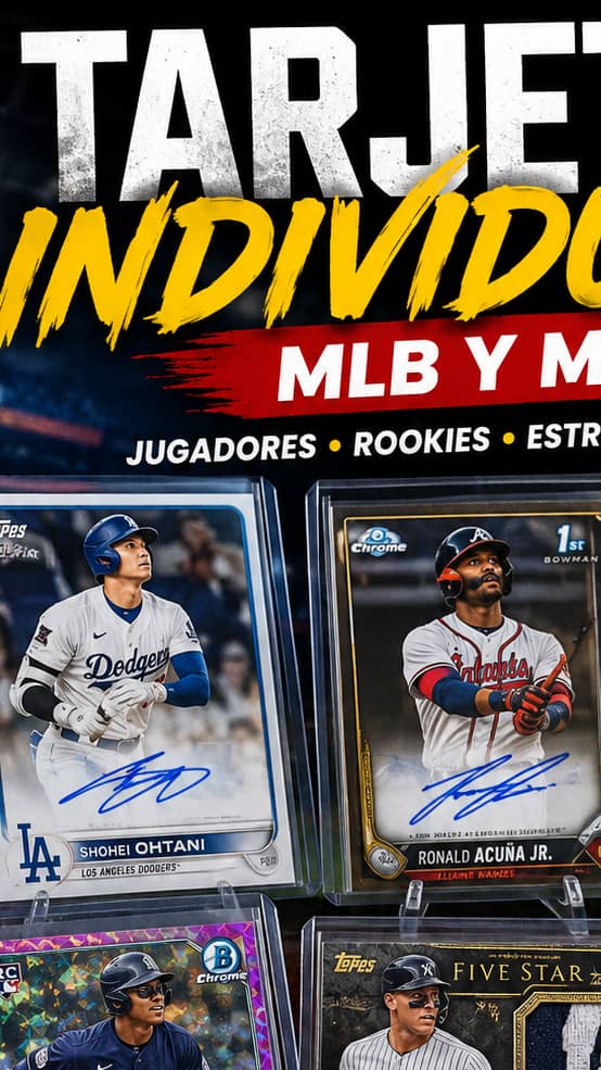 tarjetas de los mejores jugadores MLB. desde $20