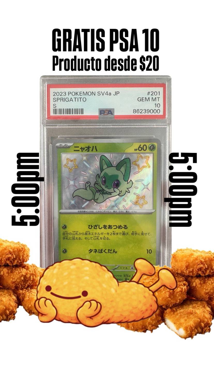 PSA10 GRATIS!!! 🚨 SPRIGATITO!💚✨