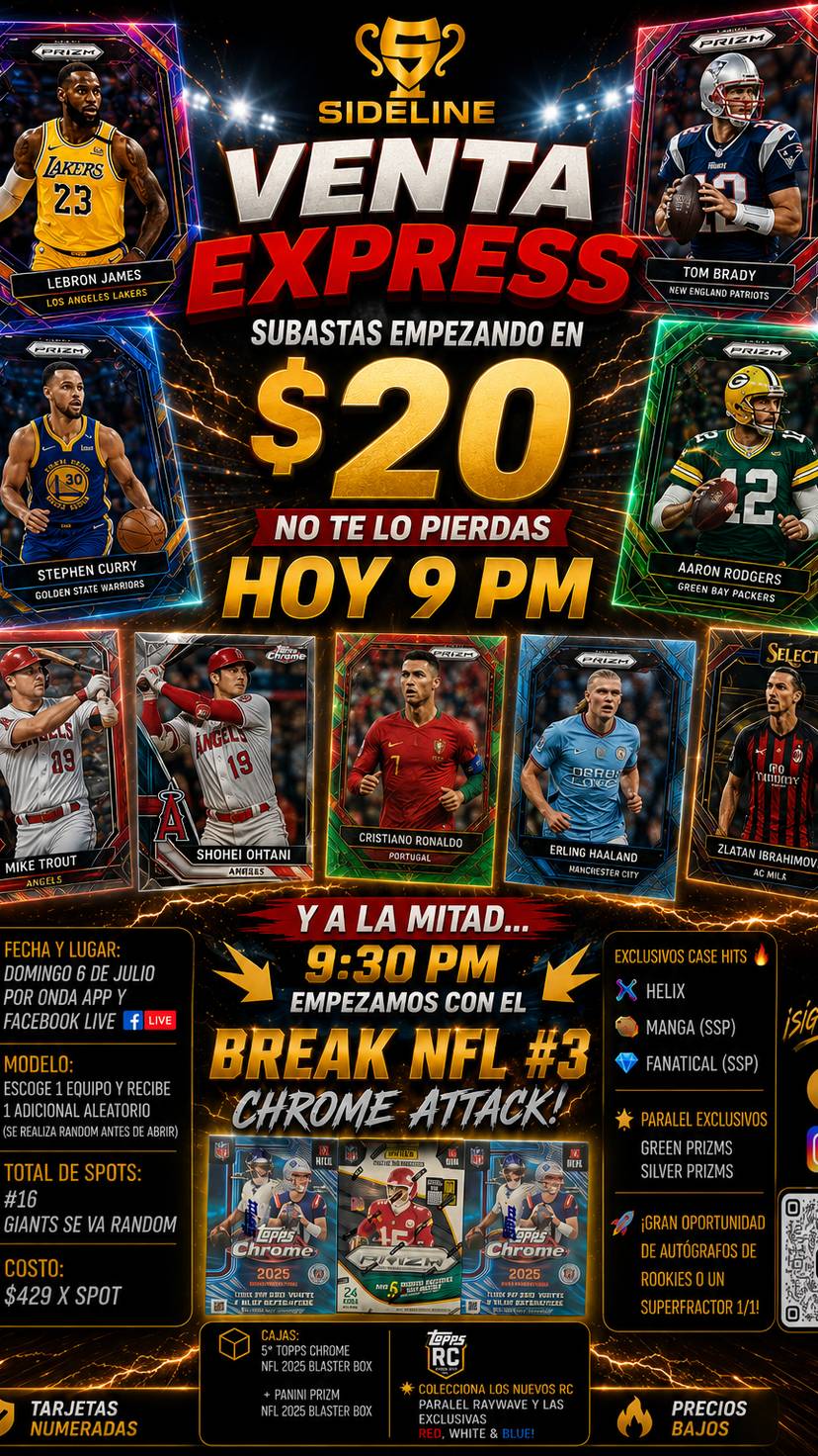 VENTA EXPREES & BREAK NFL