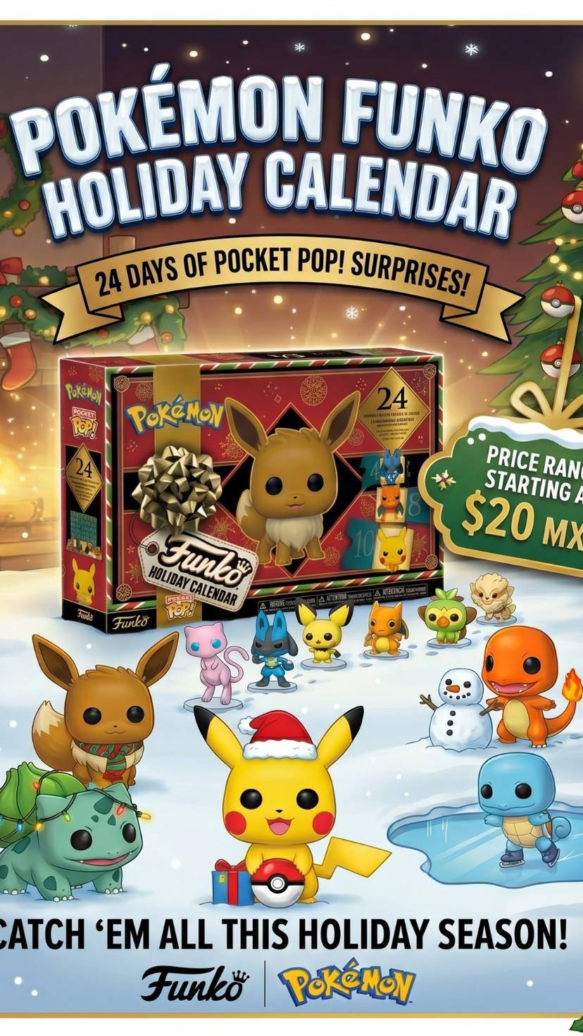 El papiverse Pokemon Funko Holiday Calendar Rojo