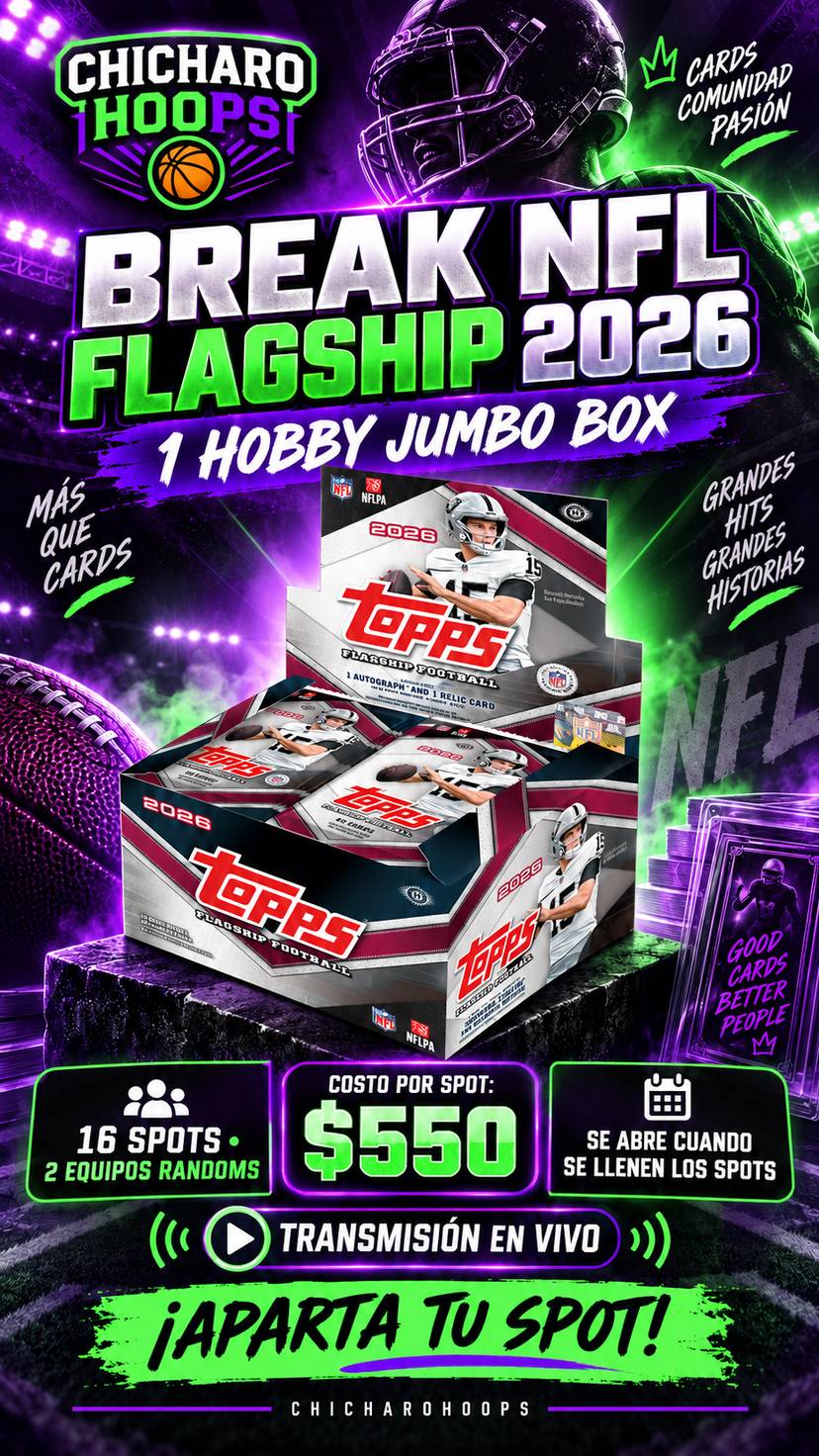 Venta individuales, cajas y Break Activo NFL