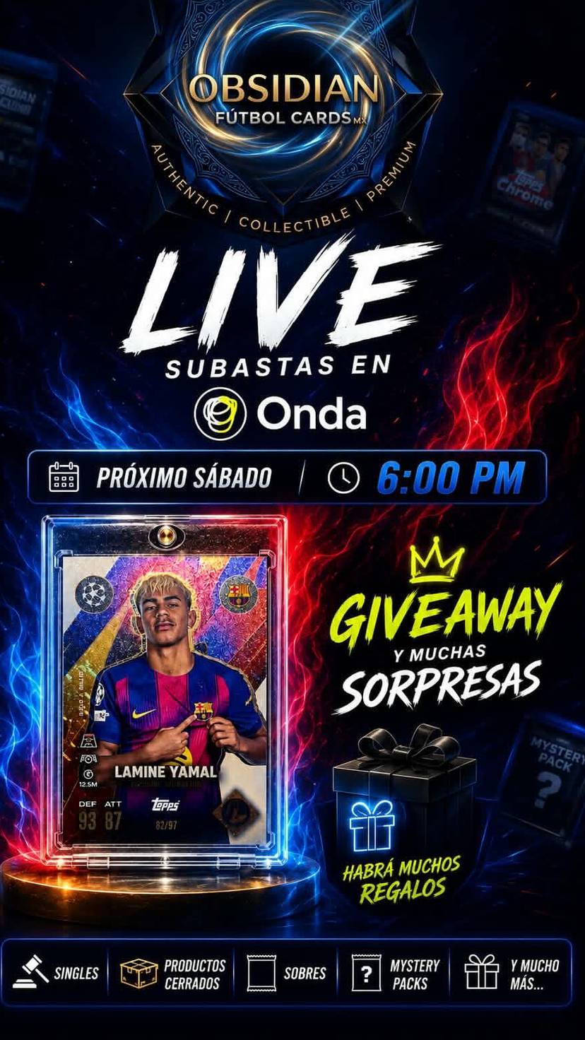 💥 Giveaway Yamal +💎 CARTAS LIMITADAS DESDE $20! + ⚽ Producto Sellado, Sobres y más ! 